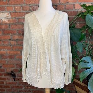 Sheer Draped Cardigan